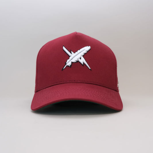 Prime Baz Elevated Snapback Burgandy